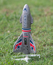 Rage Spinner Missile XL Electric Free-Flight Rocket with Parachute