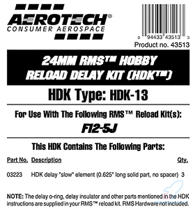 AeroTech HDK-13 RMS-24/40 Hobby Delay Kit (3-Pack) - 43513