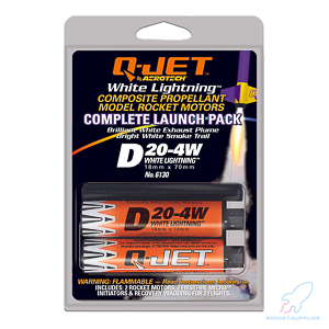 Quest Q-Jet(tm) D20-4W White Lightning Complete 2-Motor Launch Pack - Q6130