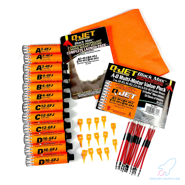 Quest Q-Jet(tm) Black Max Multi-Motor Value Pack (A3-4/B4-4/C12-6/D16-6) - Q6312