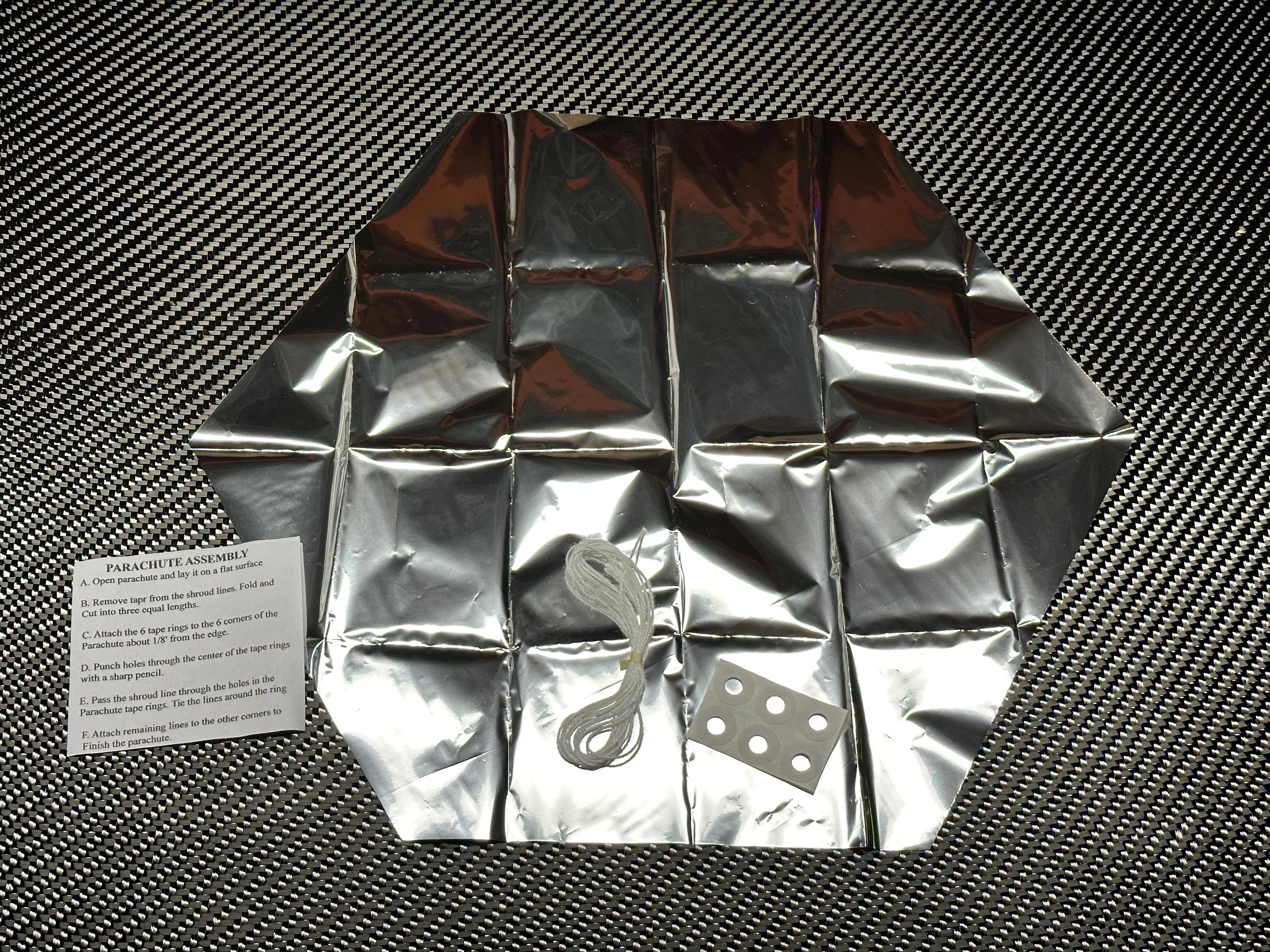 LOC 12" Mylar Parachute CLOSEOUT CORNER