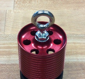 Madcow M38BE, Minimum Diameter Motor Retainer, 38mm, with Bypass Holes and 3/16 Welded SS Eye-Bolt