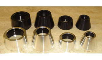 Madcow TA5439L2B, Tailcone Retainer Assembly, 54mm MMT to 3.9" AF, L2, Black Anodize